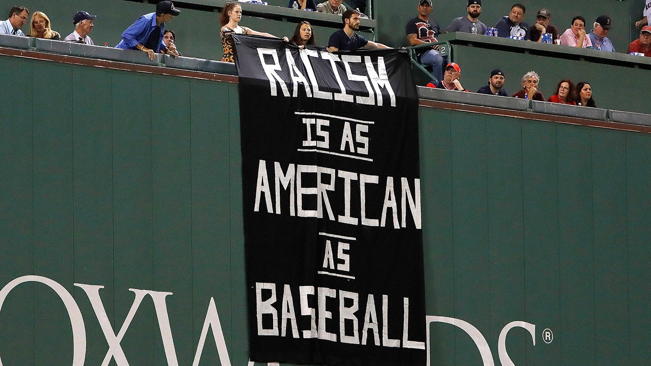 Shannon Sharpe praises 'racism is as American as baseball' banner at Fenway | UNDISPUTED