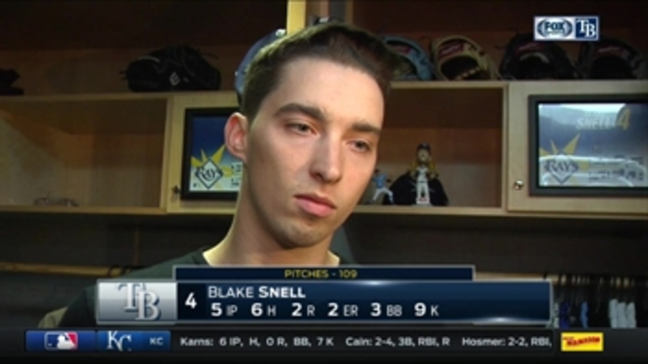 Blake Snell says there is still a lot of work to be done