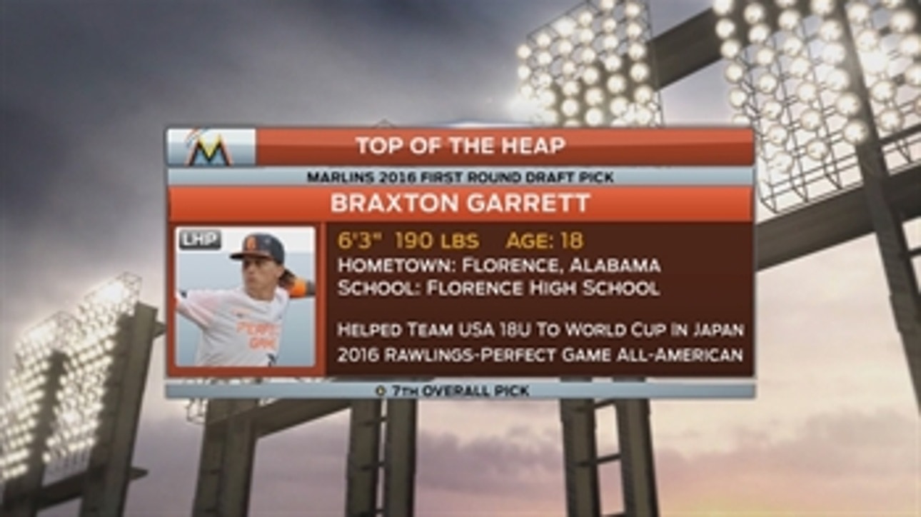 Marlins players share draft memories as Miami picks Braxton Garrett at No. 7
