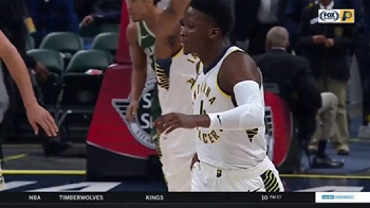 WATCH: Young, Oladipo and Sabonis pick up double-doubles over Bucks