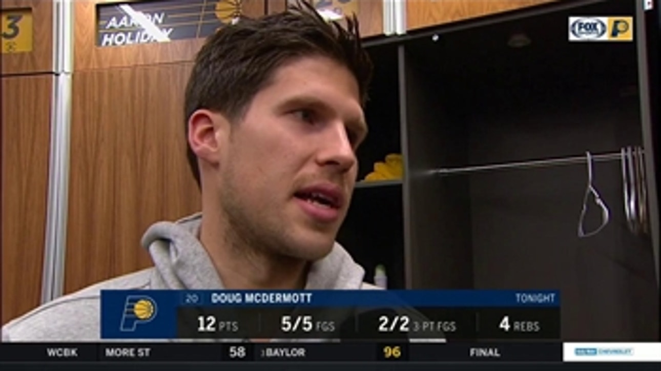 Doug McDermott on Pacers' depth off the bench