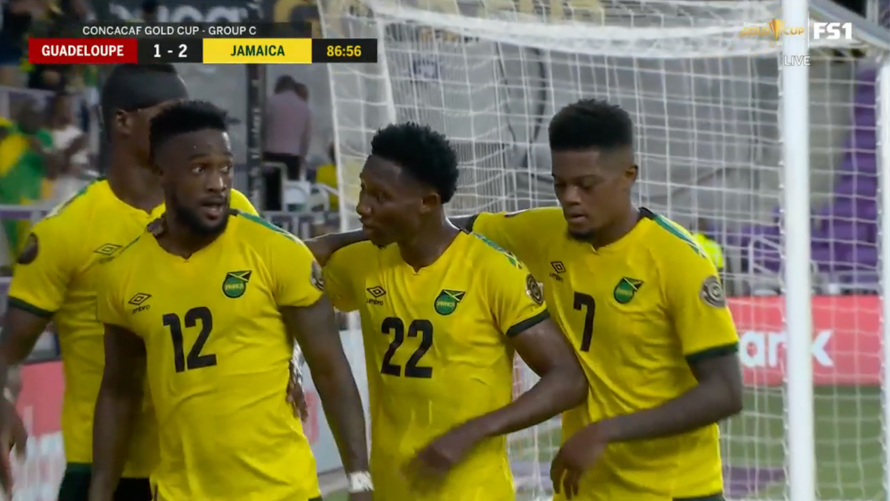 Junior Flemmings' unreal dribbling sequence helps Jamaica take late 2-1 lead vs. Guadeloupe