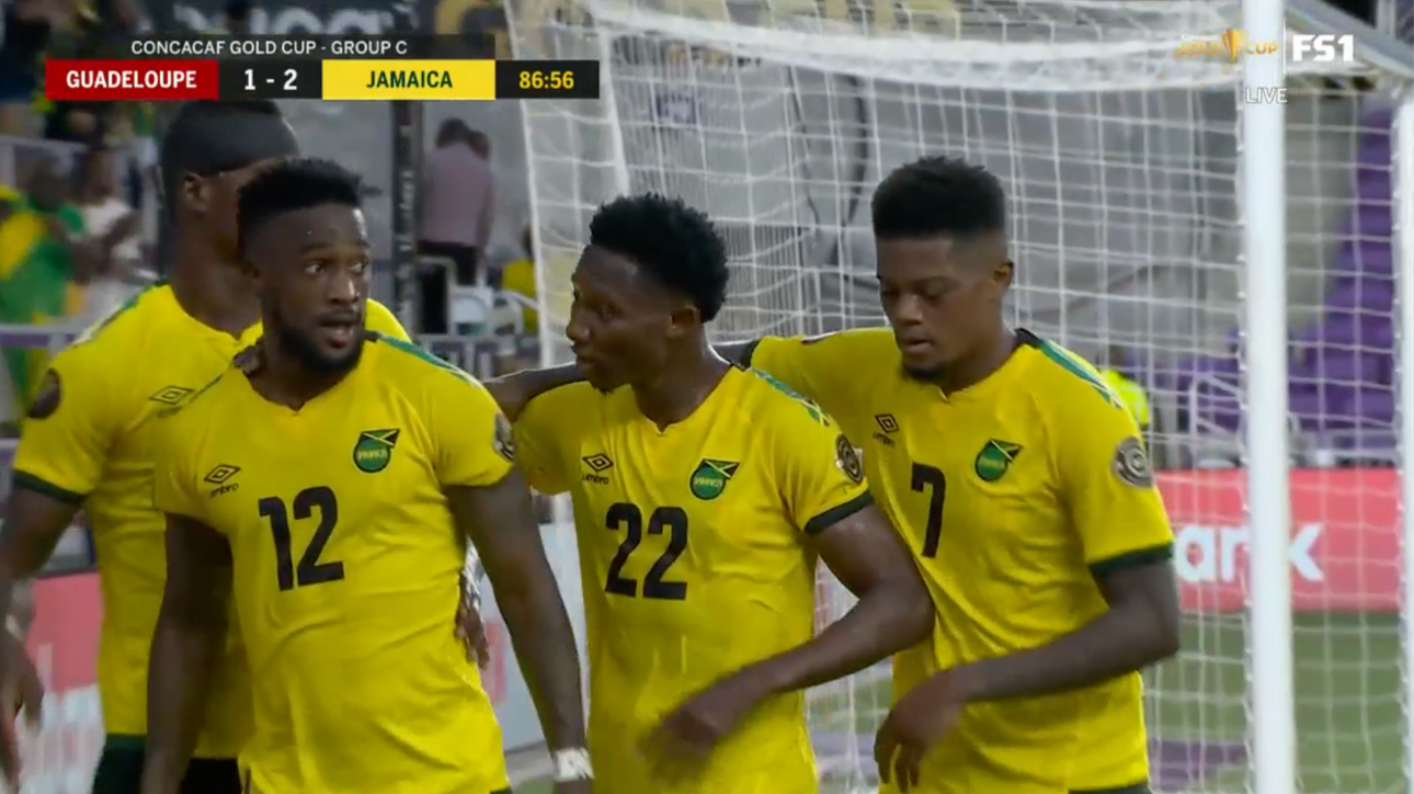 Junior Flemmings' unreal dribbling sequence helps Jamaica take late 2-1 lead vs. Guadeloupe