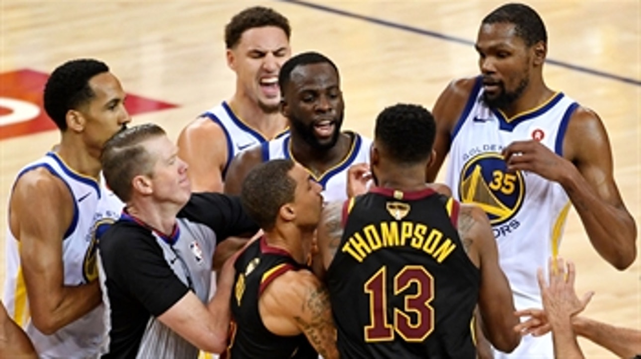 Shannon Sharpe reveals why neither Draymond Green or Tristan Thompson should be suspended after Game 1 scuffle
