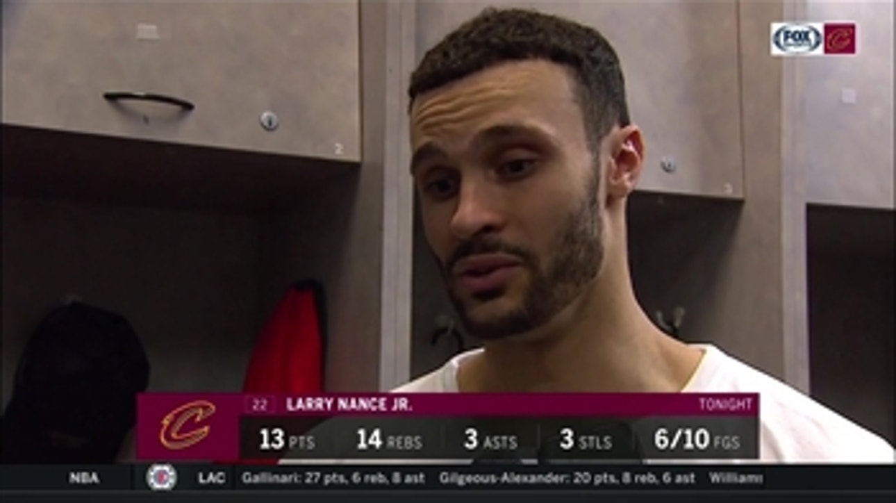 Larry Nance Jr. encouraged by ball movement in the second half in Oakland