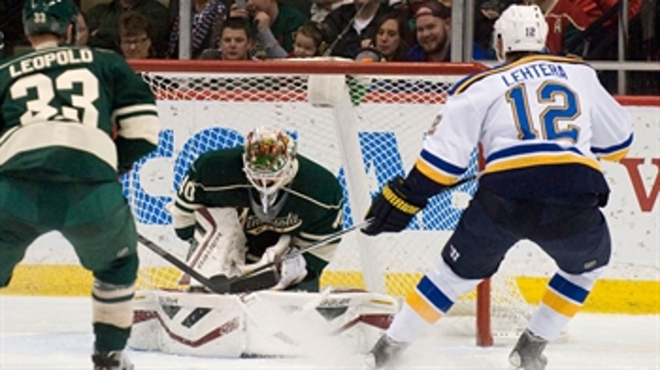 Blues can't get past Dubnyk, Wild
