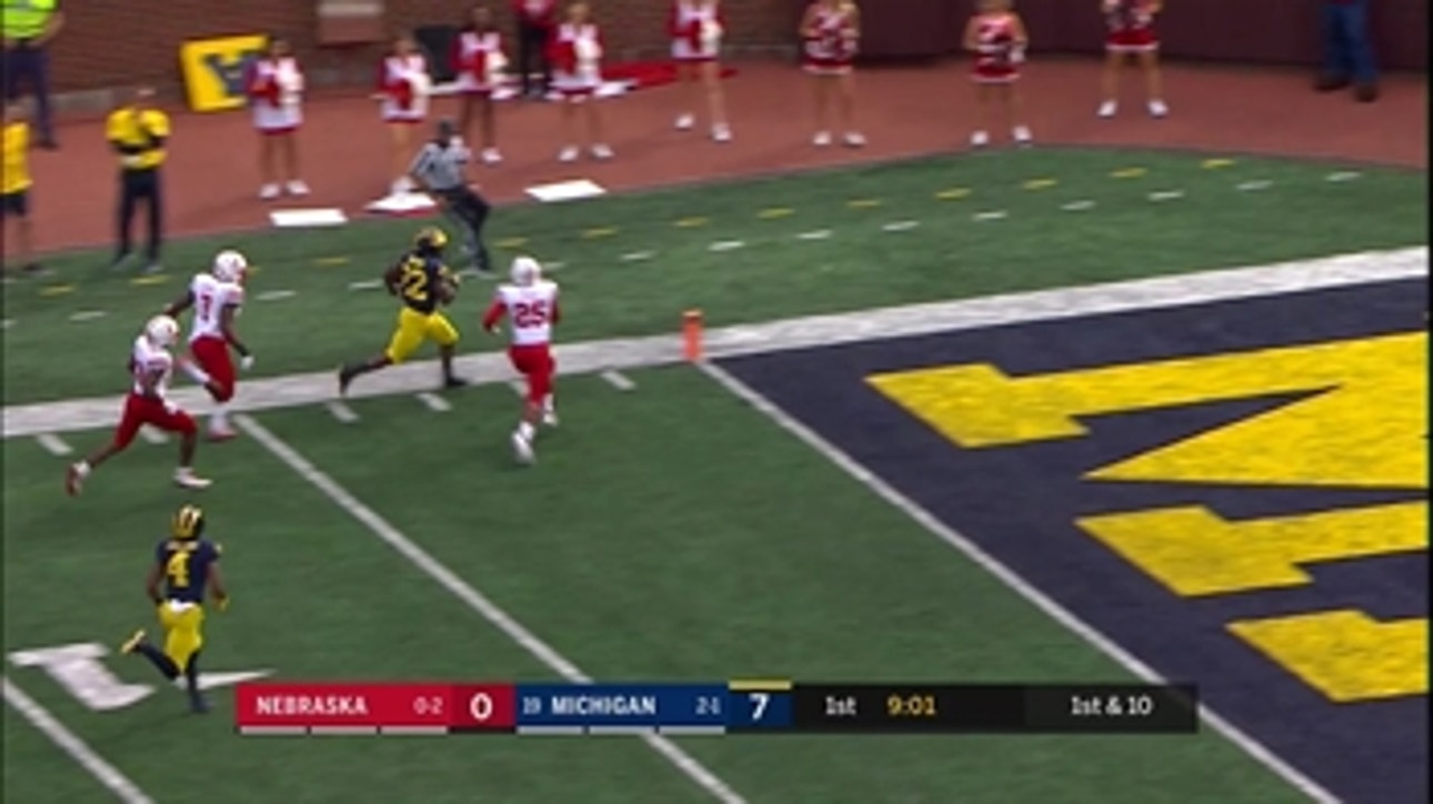 Michigan started its dominance of Nebraska with a gorgeous 44-yard TD
