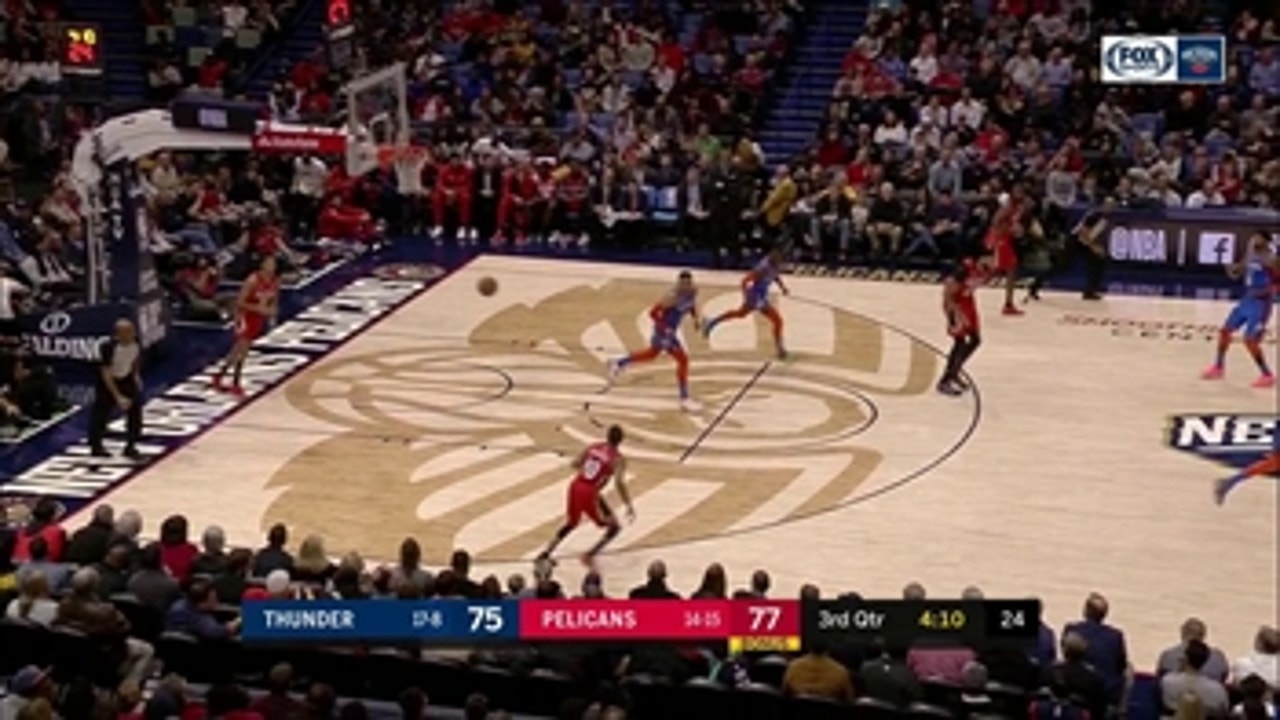 HIGHLIGHTS: Anthony Davis with the 3rd-quarter finish in Transition