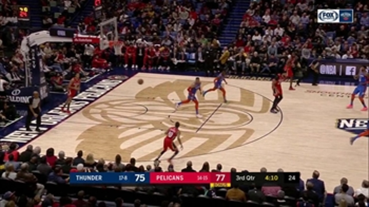 HIGHLIGHTS: Anthony Davis with the 3rd-quarter finish in Transition