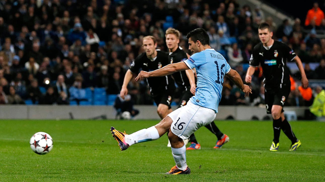 Aguero breaks Manchester City deadlock