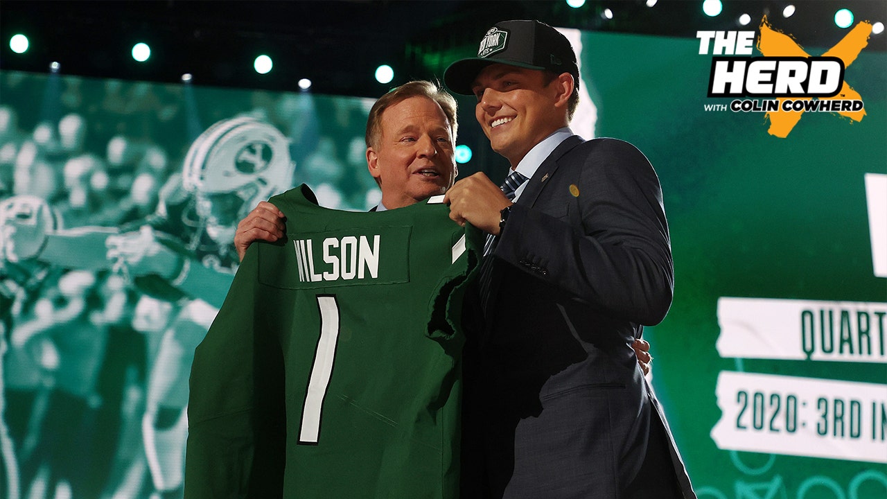 "Jets aren't finishing ahead next year, they need to be patient" — Colin Cowherd on New York drafting Zach Wilson