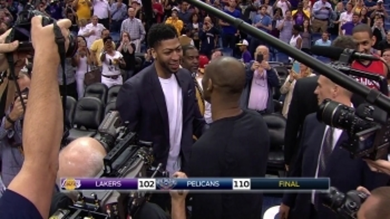 Anthony Davis shows some love to Kobe after Pelicans win