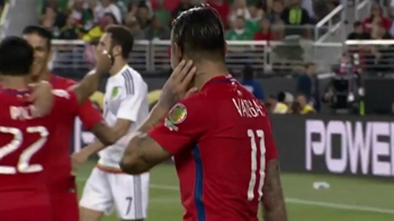 Vargas finds his fourth from a tight angle against Mexico ' 2016 Copa America Highlights
