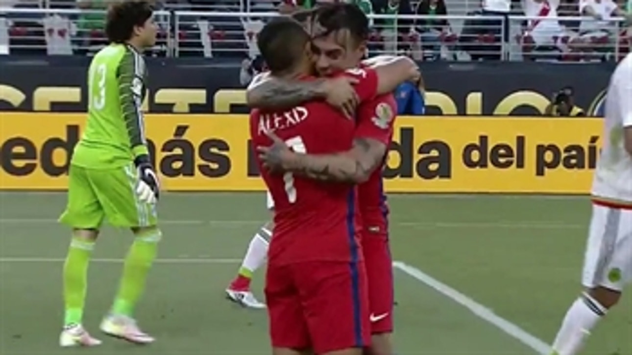 Eduardo Vargas makes it 2-0 against Mexico ' 2016 Copa America Highlights