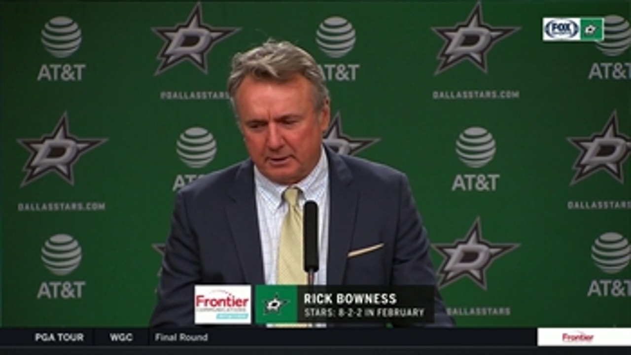 Rick Bowness talks Stars 2-1 win over the Blackhawks