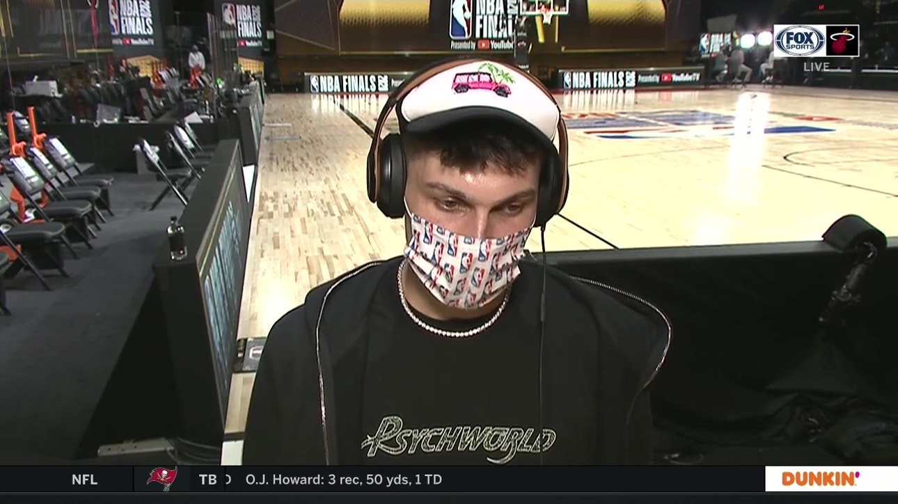 Heat guard Tyler Herro explains the snarl