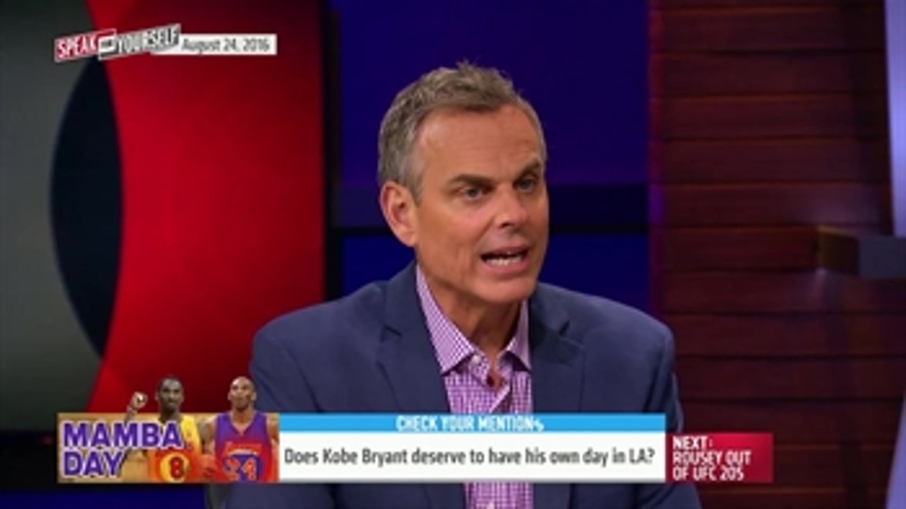 Does Kobe deserve his own day in LA? - 'Speak for Yourself'