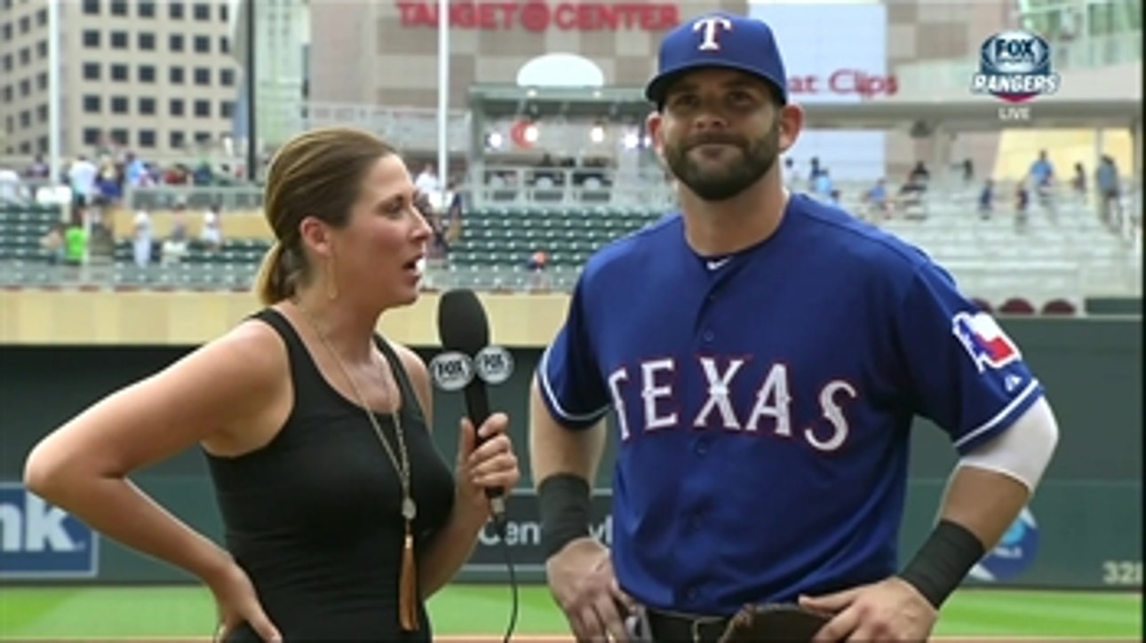 Mitch Moreland on Career Day In Win Over Twins