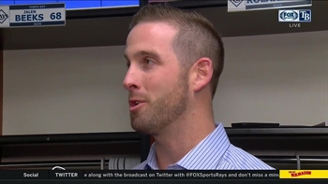 Lefty Adam Kolarek talks about chipping in on Rays' 8-4 win, his confidence level this season