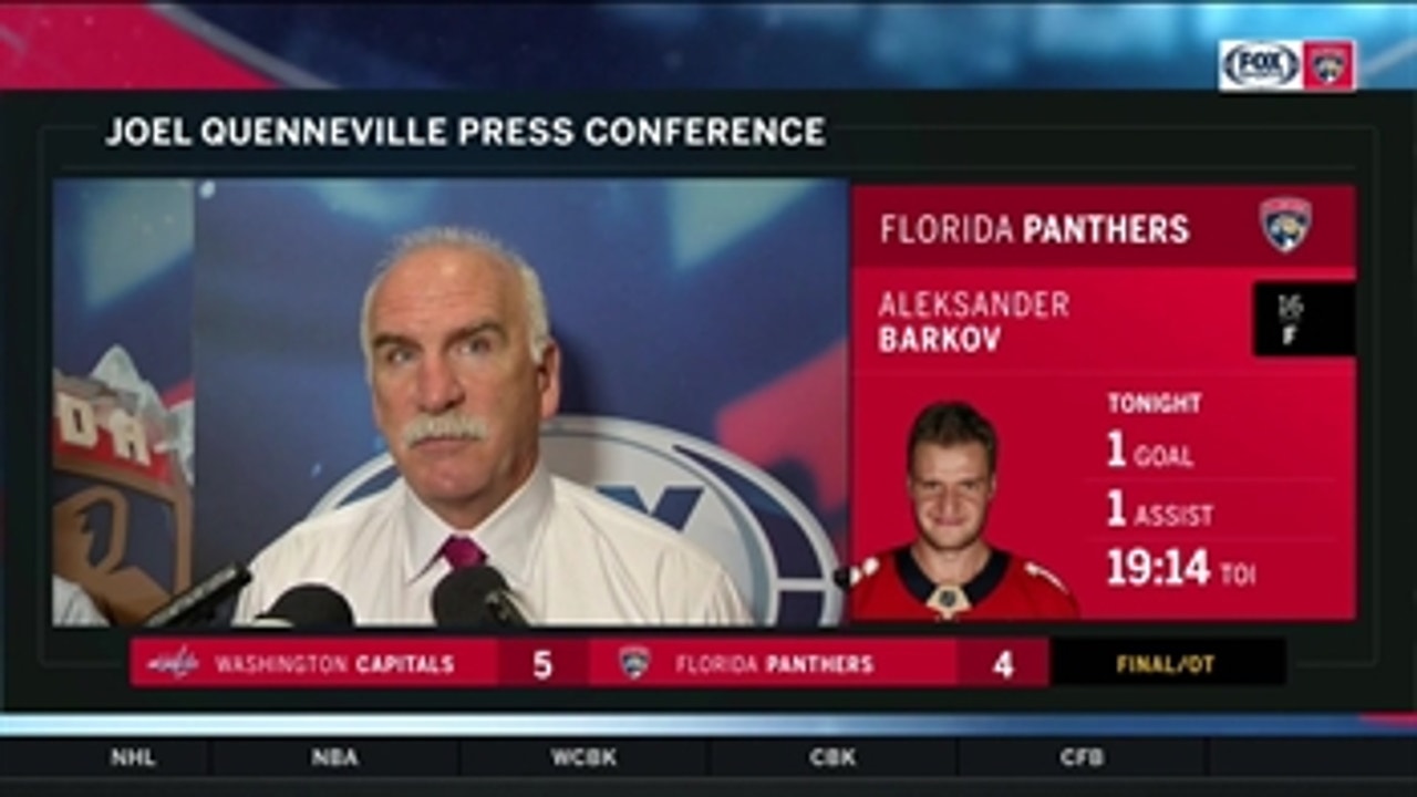Joel Quenneville breaks down 5-4 overtime loss to scorching hot Capitals