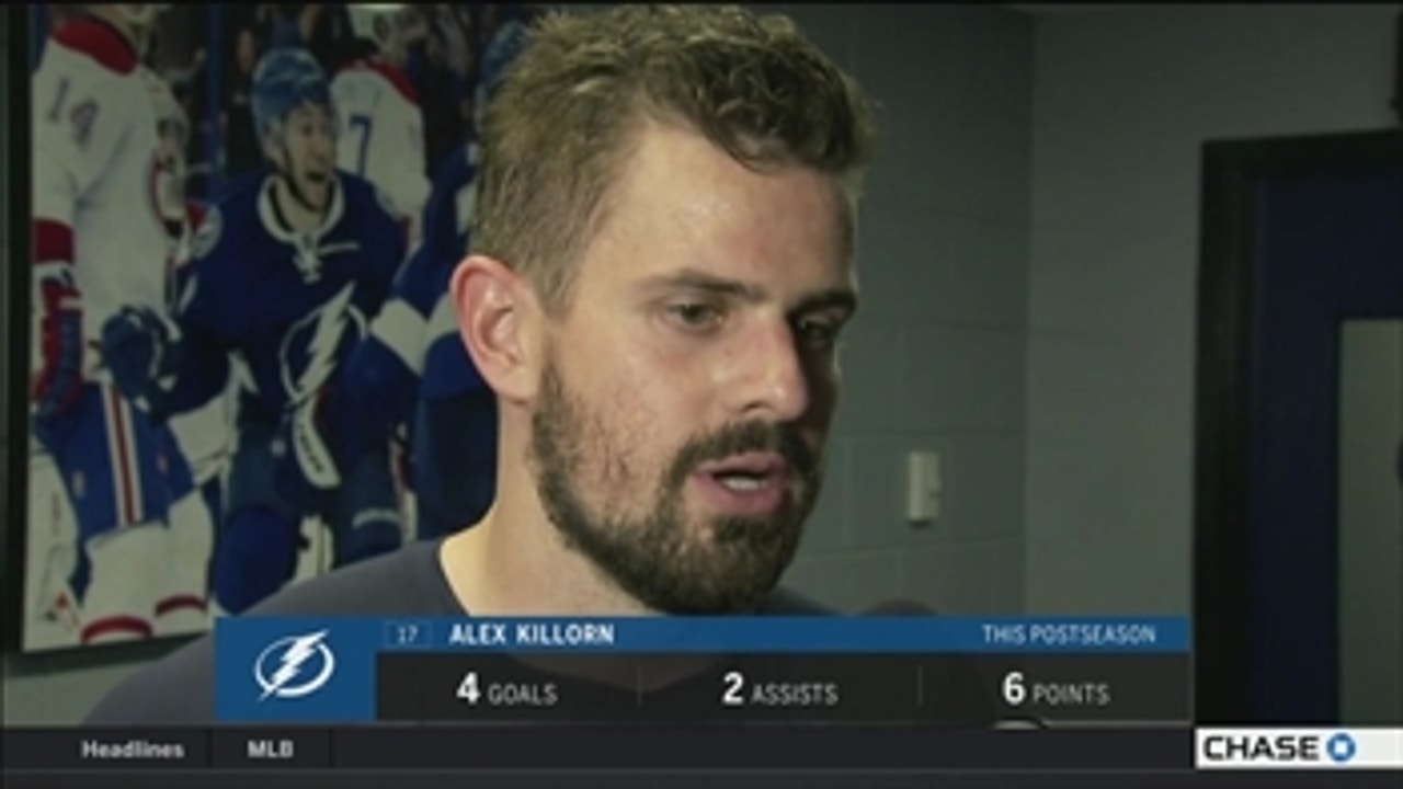 Alex Killorn likes how Lightning ramped up their defense vs. Bruins