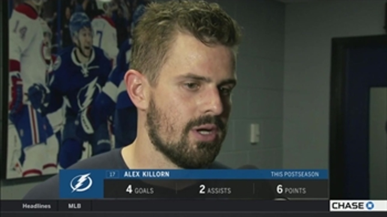 Alex Killorn likes how Lightning ramped up their defense vs. Bruins