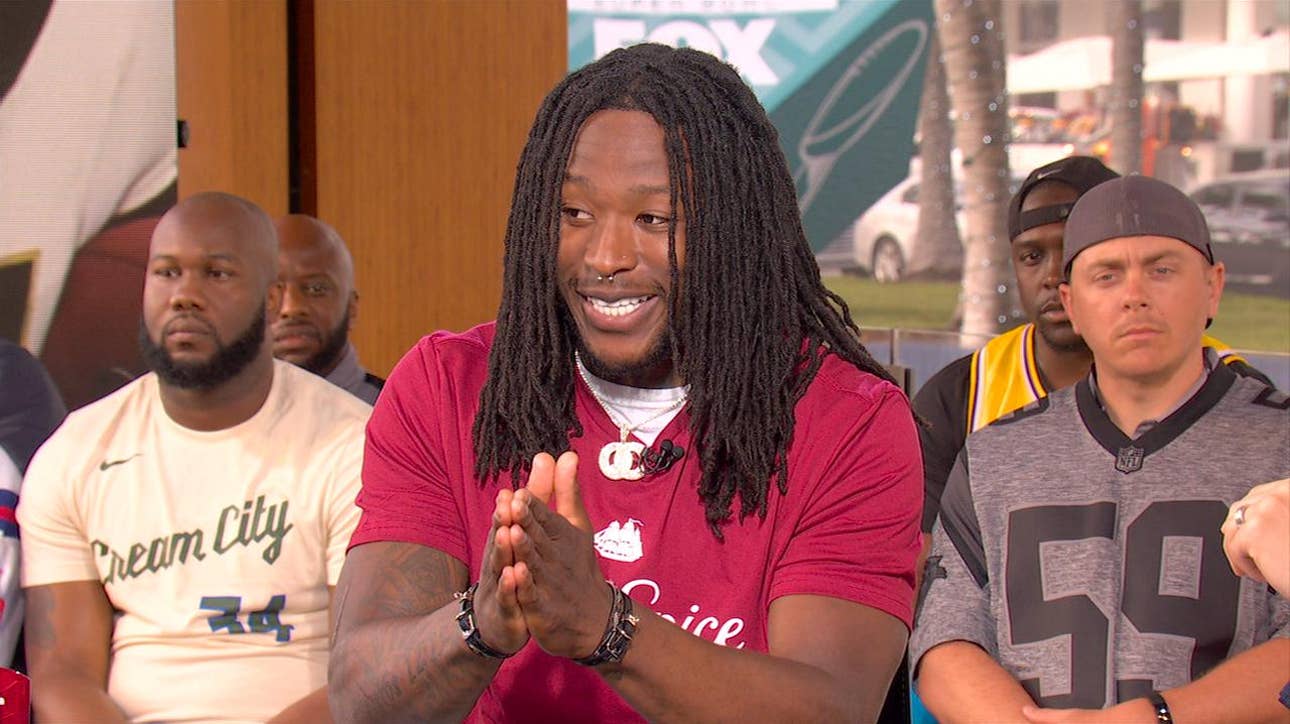 Alvin Kamara talks Brees' future with Saints, 49ers defense ' FIRST THINGS FIRST ' LIVE FROM MIAMI