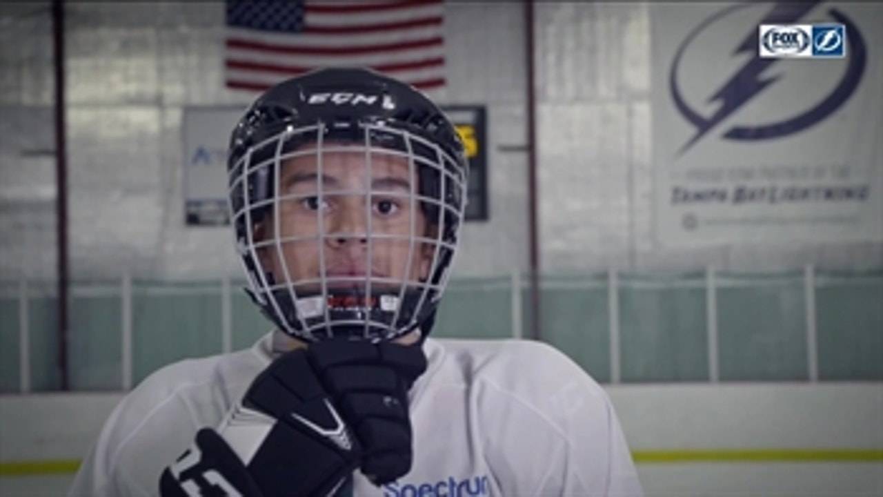 Meet the Tampa Bay Lightning's 'Thunder Kid' for Hockey Fights Cancer Night