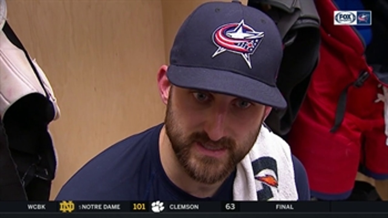 A frustrated Nick Foligno says loss in Winnipeg was 'tough to swallow'