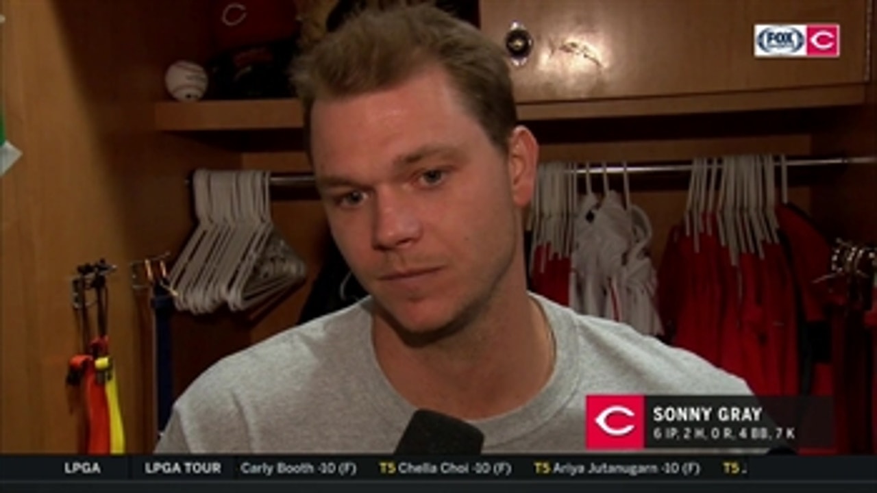 Sonny Gray talks about the Reds' blowout win over the Cubs