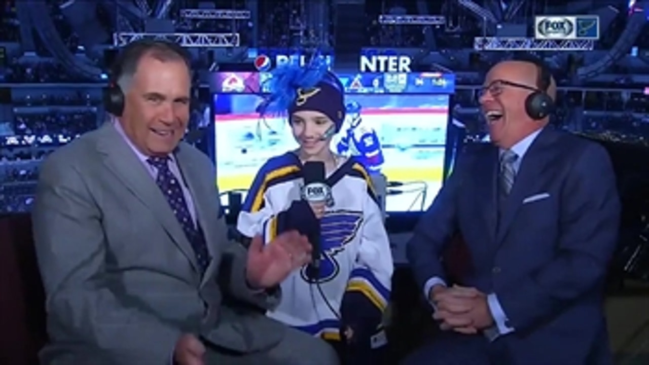 Ari Dougan visits with JK and Panger in the booth