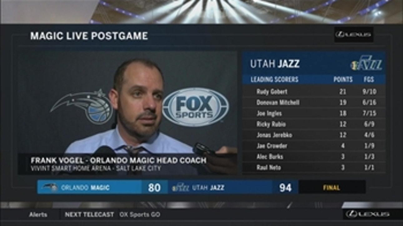 Frank Vogel says Magic were in a bad rhythm all night