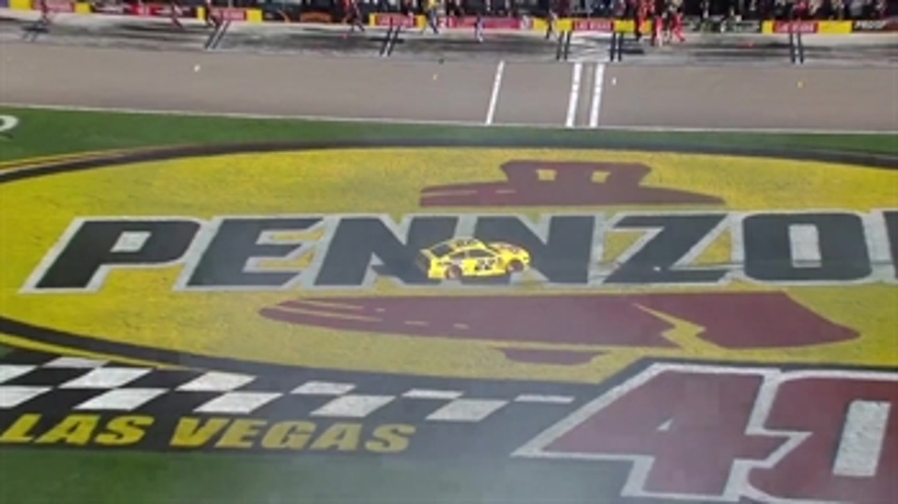 Joey Logano holds off teammate Brad Keselowski to win Pennzoil 400 in Las Vegas