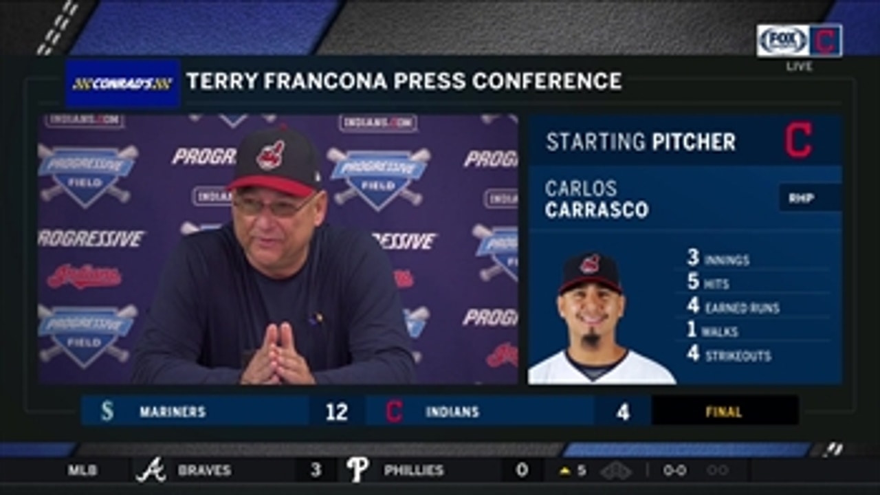 Tito didn't want to take any chances after Carrasco's back tightened up