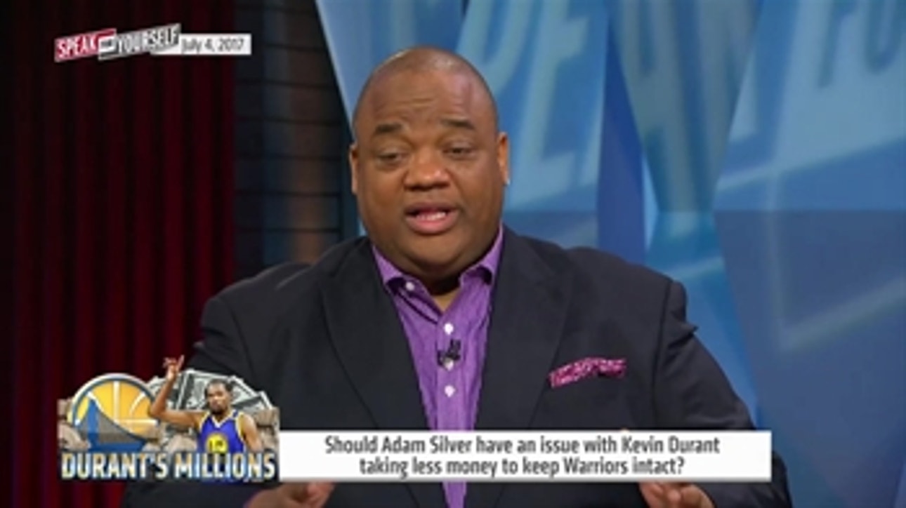 Is Kevin Durant taking less money an issue for Adam Silver and the NBA? | SPEAK FOR YOURSELF