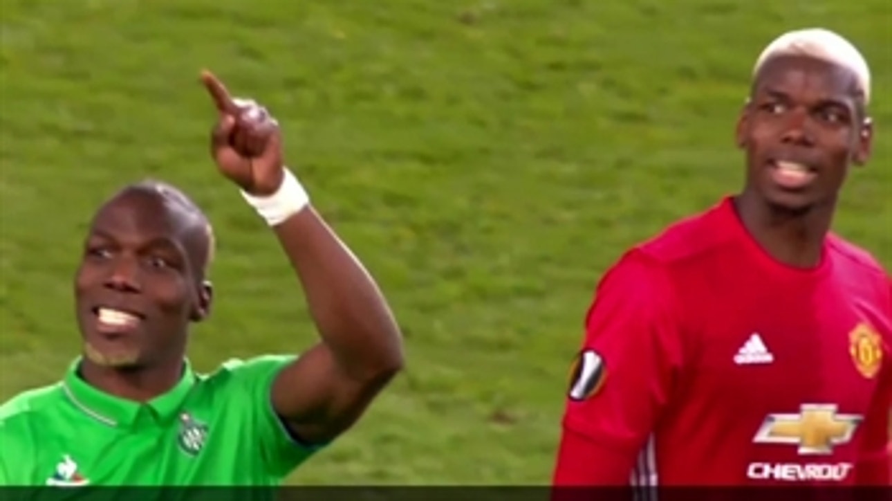 Paul Pogba and his brother faced off in the Europa League