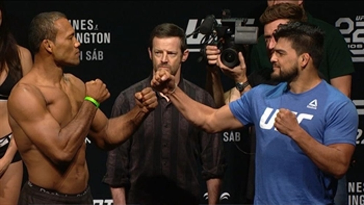 Jacare Souza vs Kelvin Gastelum ' FACE-OFF ' WEIGH-INS ' UFC 224