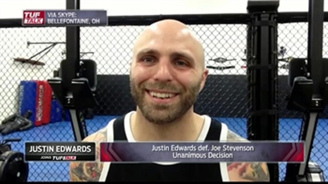 Justin Edwards recaps his TUF 25 win vs. Joe Stevenson  ' TUF TALK