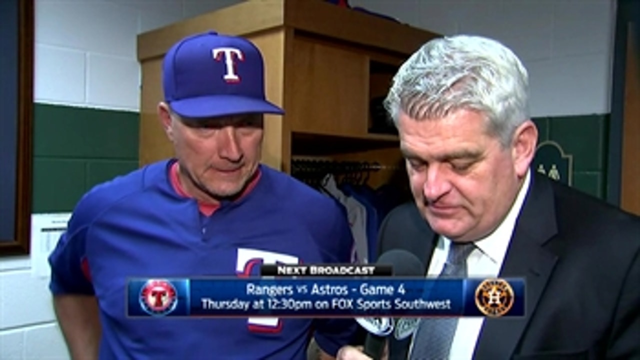 Jeff Banister on disappointing 10-1 loss in Houston