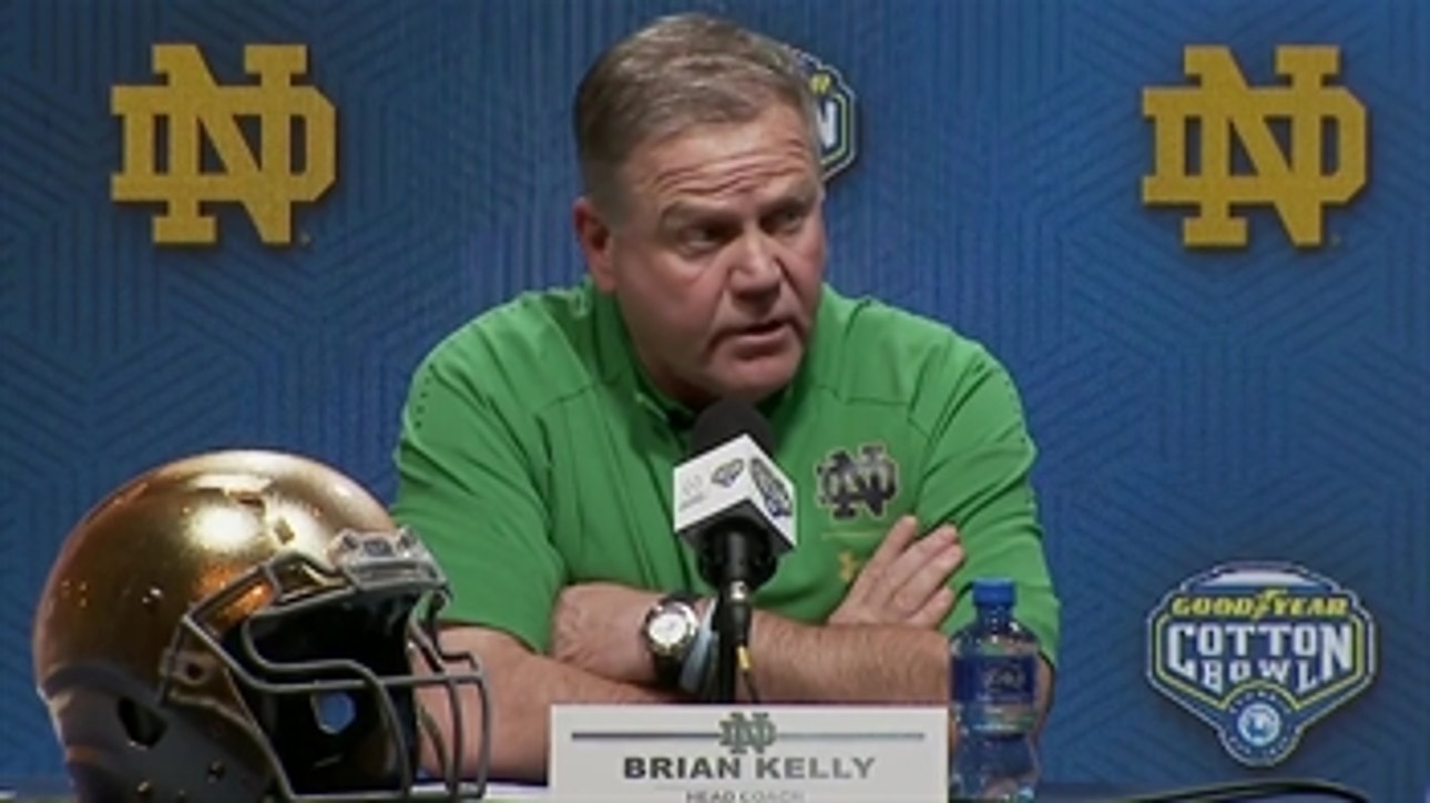 Brian Kelly disappointed with Notre Dame's performance in Cotton Bowl blowout loss