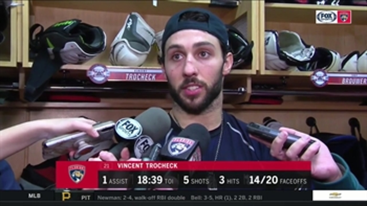 Vincent Trocheck on Panthers falling short of playoffs