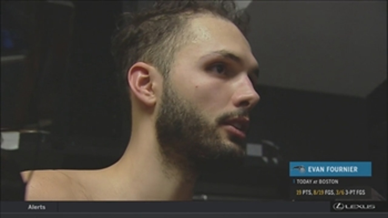 Evan Fournier likes how hard Magic are competing