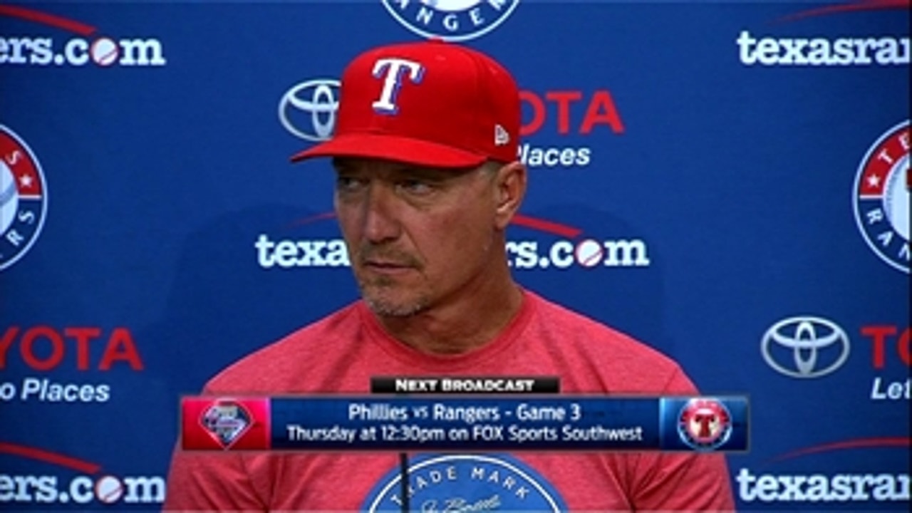 Jeff Banister on player contributions in 9-3 win