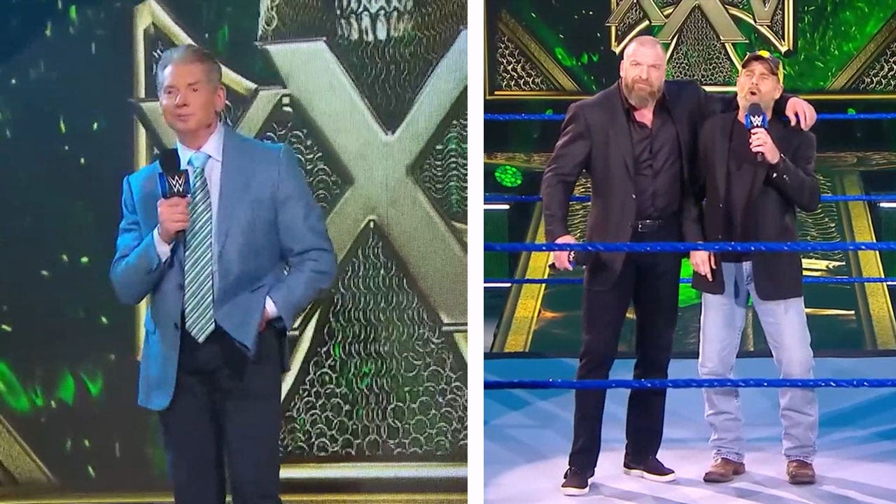 Vince McMahon, Shawn Michaels crash Triple H's 25th Anniversary Celebration ' WWE on FOX