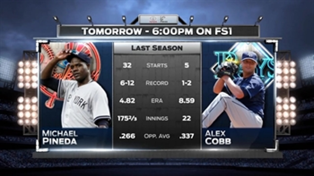 Rays send Alex Cobb to mound in rubber match vs. Yankees on FS1