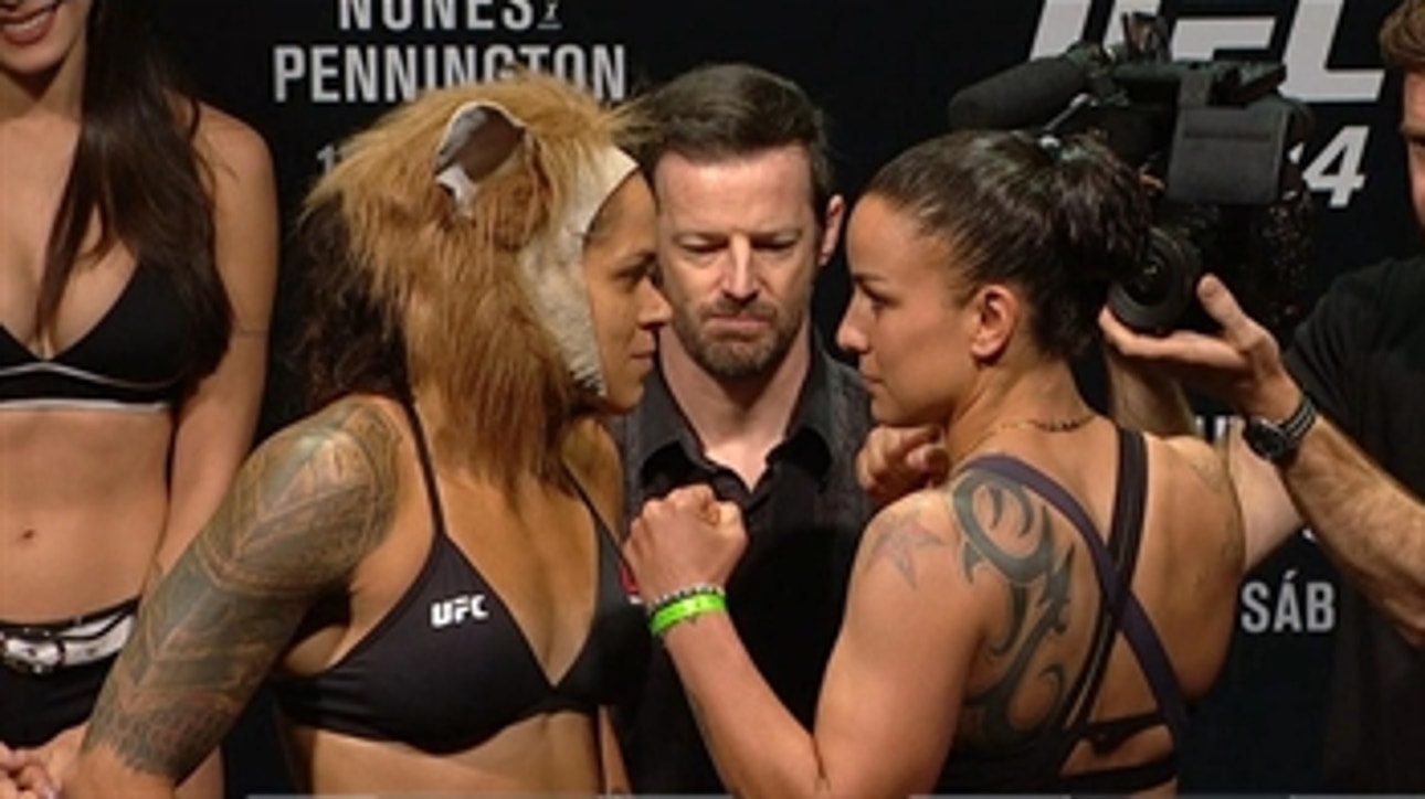 Amanda Nunes vs Raquel Pennington ' FACE-OFF ' WEIGH-INS ' UFC 224