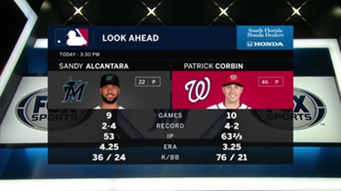 Marlins look to bounce back in D.C. with Sandy Alcantara on the mound