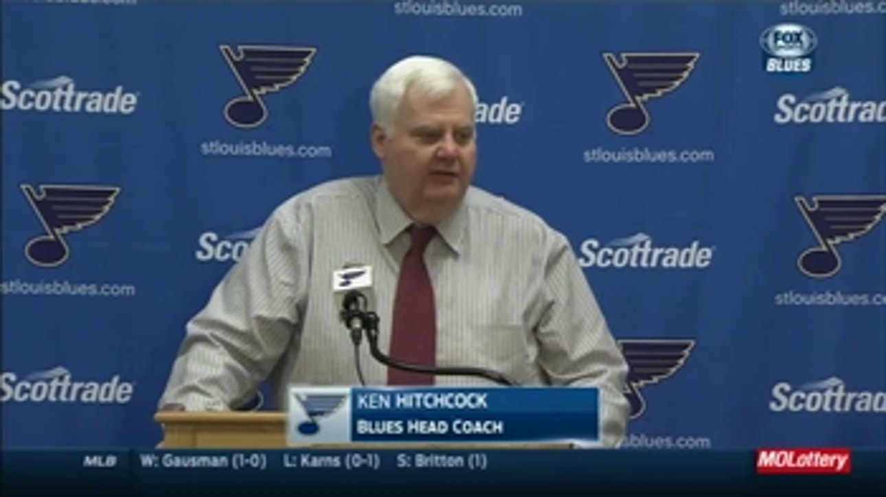 Hitchcock discusses Blues' loss to Winnipeg
