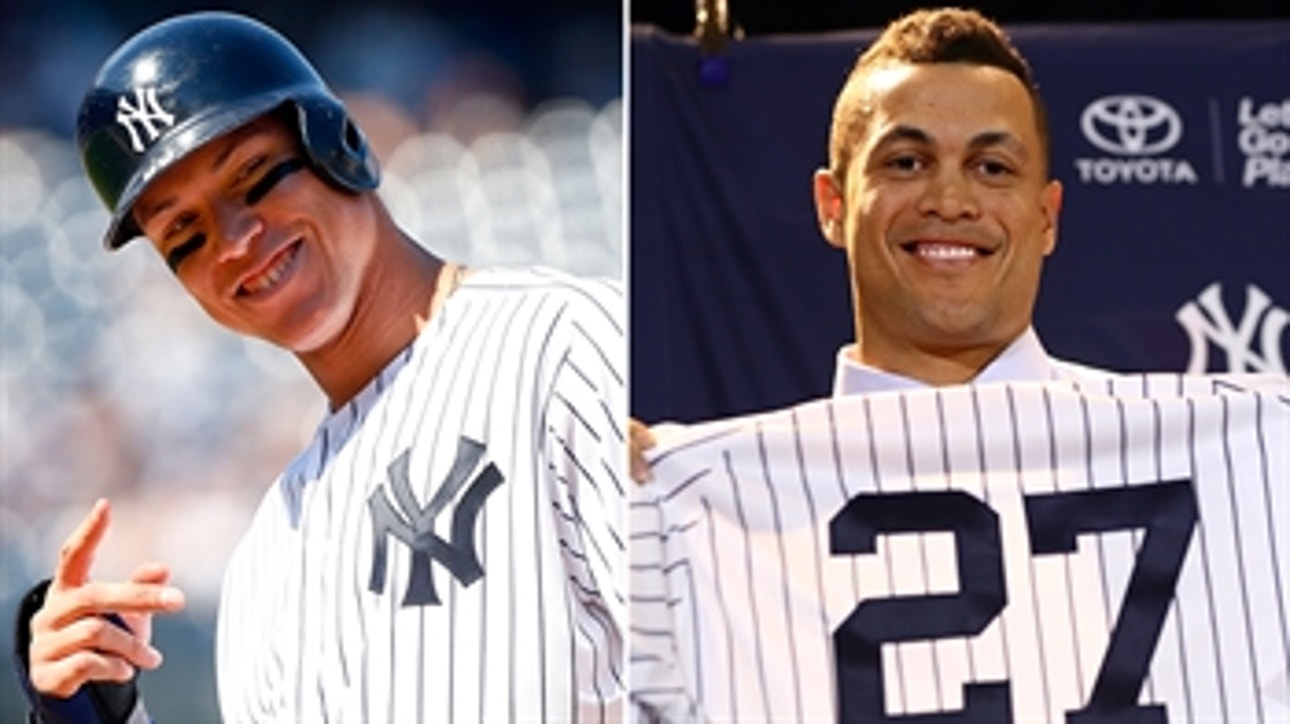Giancarlo Stanton on playing with Aaron Judge: 'We're going to learn from each other'