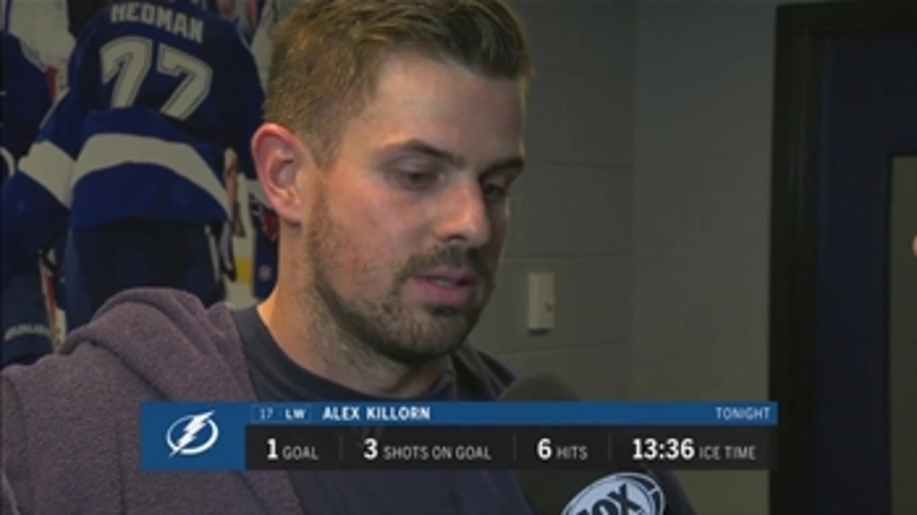 Alex Killorn: A lot of guys chipped in tonight, it was awesome